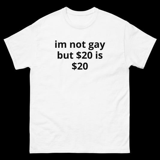 im not gay but $20 is $20