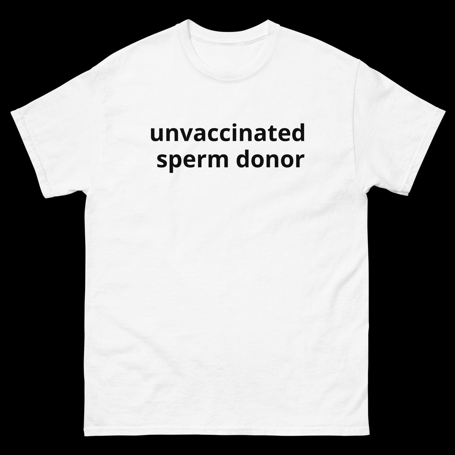 unvaccinated sperm donor